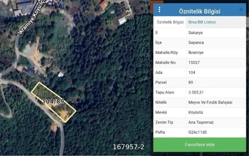 Sapanca/İkramiye'de Satılık Arazi - 4